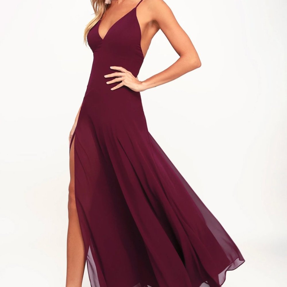 Lulu’s Burgundy Maxi Dress
